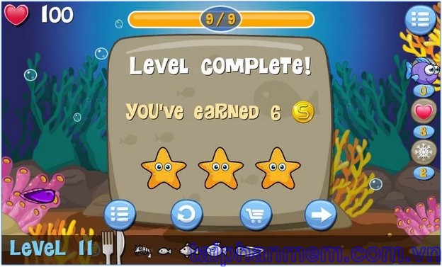 Cá lớn nuốt cá bé Hungry Fish cho Android 